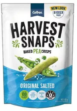 IGA Harvest Snaps Baked Pea Crisps 120g Selected Varieties offer