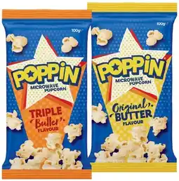 IGA Poppin Microwave Popcorn 85‑100g Selected Varieties offer