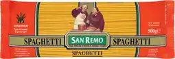 IGA San Remo Pasta 375‑500g Selected Varieties offer