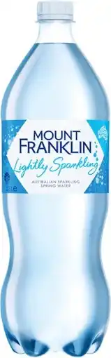 IGA Mount Franklin Lightly Sparkling Water 1.25 Litre Selected Varieties offer