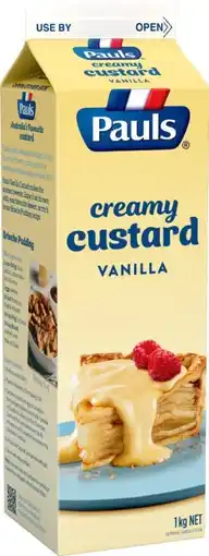 IGA Pauls Vanilla Custard 1kg offer