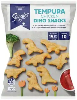 IGA Steggles Dino Snacks or Chicken Breast Tenders 1kg Selected Varieties offer