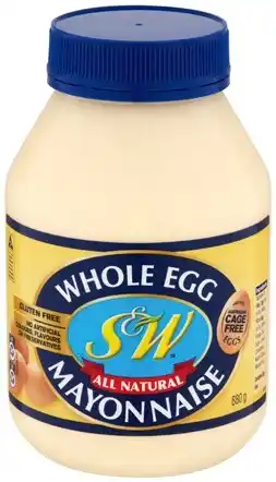 IGA S&W Whole Egg Mayonnaise 880g offer
