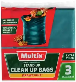 IGA Multix Drawtight Stand‑Up Clean Up Bags 3 Pack offer