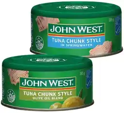 IGA John West Tuna 185g Selected Varieties offer