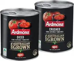 IGA Ardmona Crushed or Diced Tomatoes 810g offer