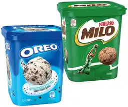IGA Oreo or Nestlé Milo Ice Cream 1.2 Litre offer