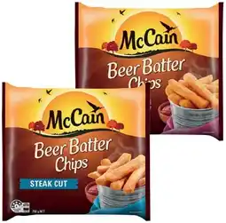 IGA McCain Beer Batter Chips or Wedges 750g Selected Varieties offer