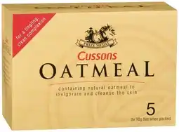 IGA Cussons Oatmeal Bar Soap 5x90g offer