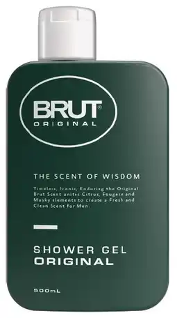 IGA Brut Original Shower Gel 500mL offer