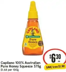 IGA Capilano 100% Australian Pure Honey Squeeze offer