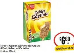 IGA Streets Golden Gaytime Ice Cream offer