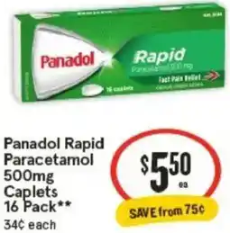 IGA Panadol Rapid Paracetamol offer