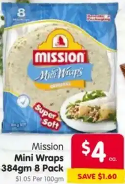 Spar Mission Mini Wraps offer