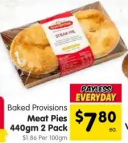 Spar Baked Provisions Meat Pies offer