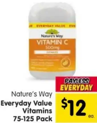 Spar Nature's Way Vitamin C offer