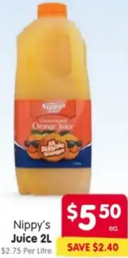 Spar Nippy's Juice offer