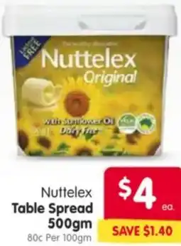 Spar Nuttelex Table Spread offer