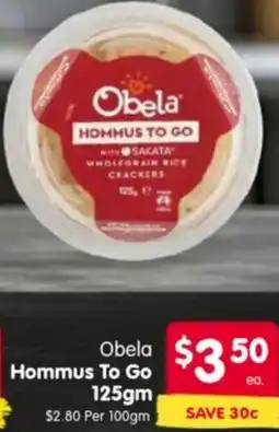Spar Obela Hommus To Go offer