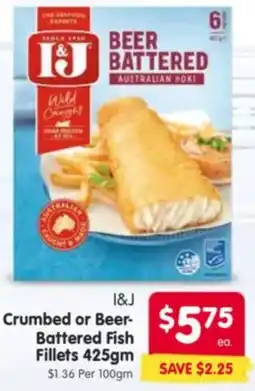 Spar Crumbed or Beer Battered Fish Fillets offer