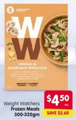 Spar Weight Watchers Frozen Meals offer