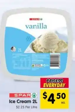 Spar Ice Cream offer