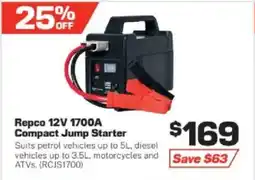 Repco Repco 12V 1700A Compact Jump Starter offer