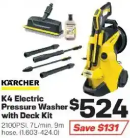 Repco KÄRCHER K4 Electric Pressure Washer with Deck Kit offer