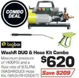 Repco bigboi WashR DUO & Hose Kit Combo offer
