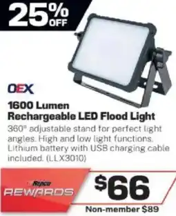 Repco OEX Lumen Rechargeable LED Flood Light offer
