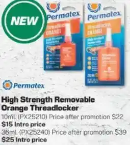 Repco Permatex High Strength Removable Orange Threadlocker offer