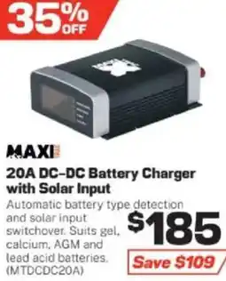 Repco MAXI DC-DC Battery Charger with Solar Input offer