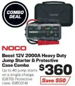 Repco NOCO Boost Heavy Duty Jump Starter & Protective Case Combo offer