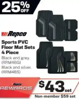 Repco Repco Sports PVC Floor Mat Sets offer
