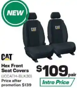 Repco CAT Hex Front Seat Covers offer