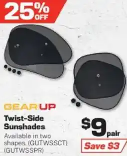 Repco GEAR UP Twist-Side Sunshades offer