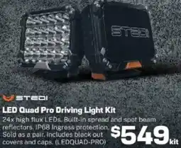 Repco STEDI LED Quad Pro Driving Light Kit offer