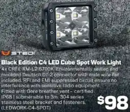 Repco STEDI Black Edition C4 LED Cube Spot Work Light offer