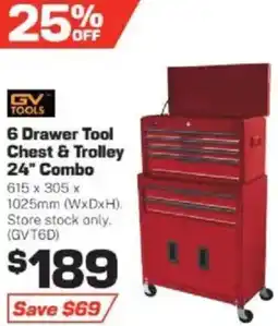 Repco 6 Drawer Tool Chest & Trolley offer