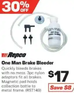 Repco Repco One Man Brake Bleeder offer