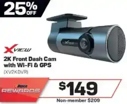 Repco XVIEW 2K Front Dash Cam with Wi-Fi & GPS offer