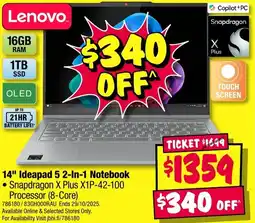 JB Hi-Fi 14" Ideapad 5 2-In-1 Notebook offer