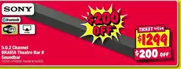 JB Hi-Fi 5.0.2 channel bravia theatre bar 8 soundbar offer