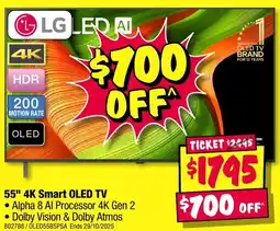 JB Hi-Fi 55" 4k smart oled tv offer