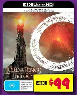 JB Hi-Fi The lord of the rings: the motion picture trilogy offer