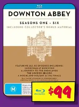 JB Hi-Fi Downton abbey seasons one-six offer