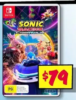JB Hi-Fi Sonic racing: crossworlds offer