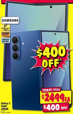 JB Hi-Fi Galaxy z fold7 256gb offer