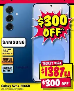JB Hi-Fi Galaxy s25+ 256gb offer