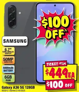 JB Hi-Fi Galaxy a36 5g 128gb offer